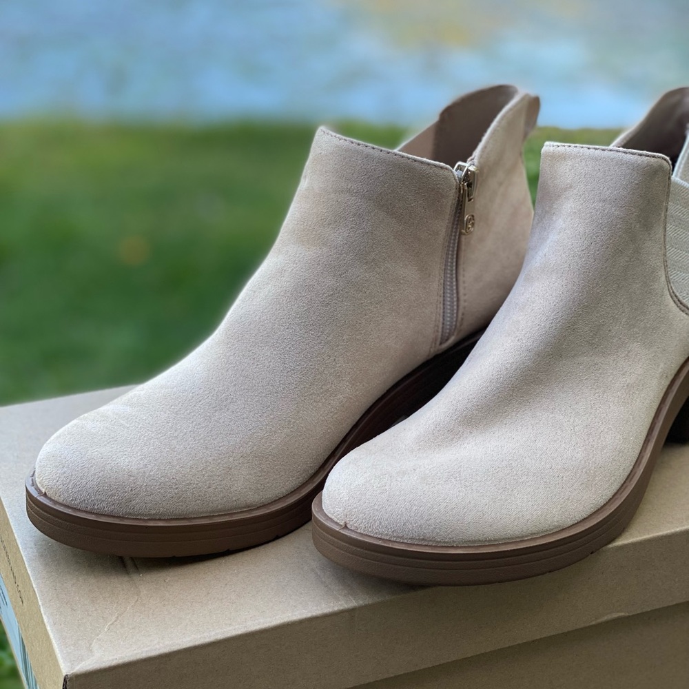 Breezies Light Tan Ankle Booties